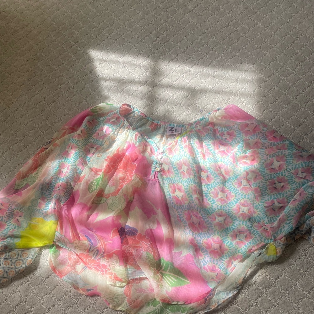 Z&L Spain Diaphanous Blouse Size M